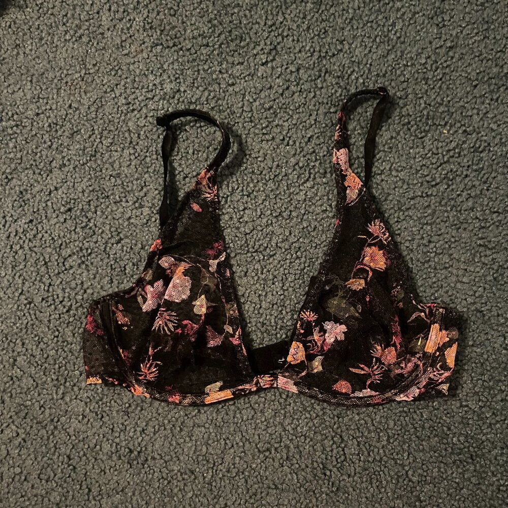 Out from Under Urban Outfitters Mesh Underwire Bra